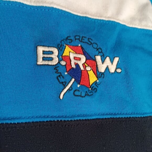 Vtg 80's Buster Brown Boys Resort Wear Classics Crewneck LS T-shirt Colorblock 5 - Picture 2 of 6